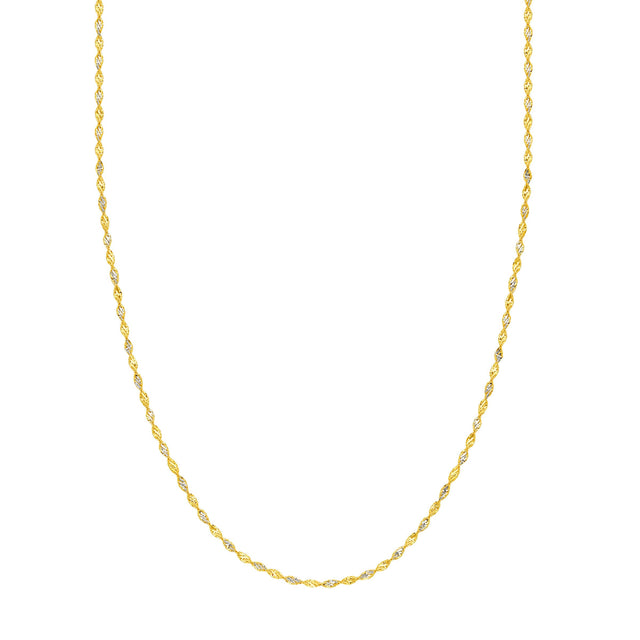Dorica Chain Necklace in Two-Tone Gold E2