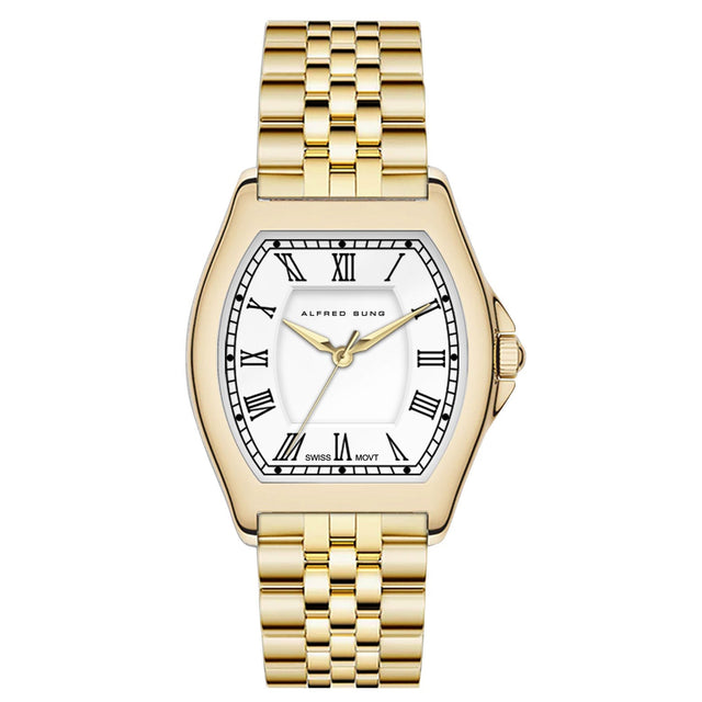 Alfred Sung White Dial Women's Watch J5