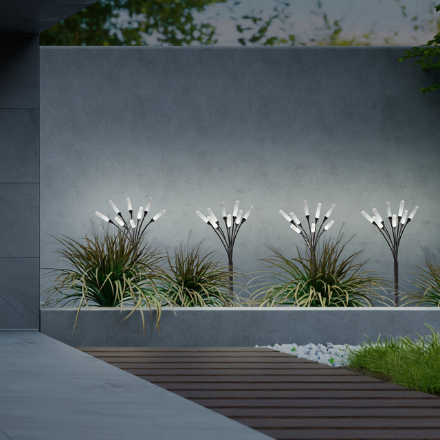 Aurora Lighting Solar Frosted Acrylic Firefly Light, Pack of 4 Q8
