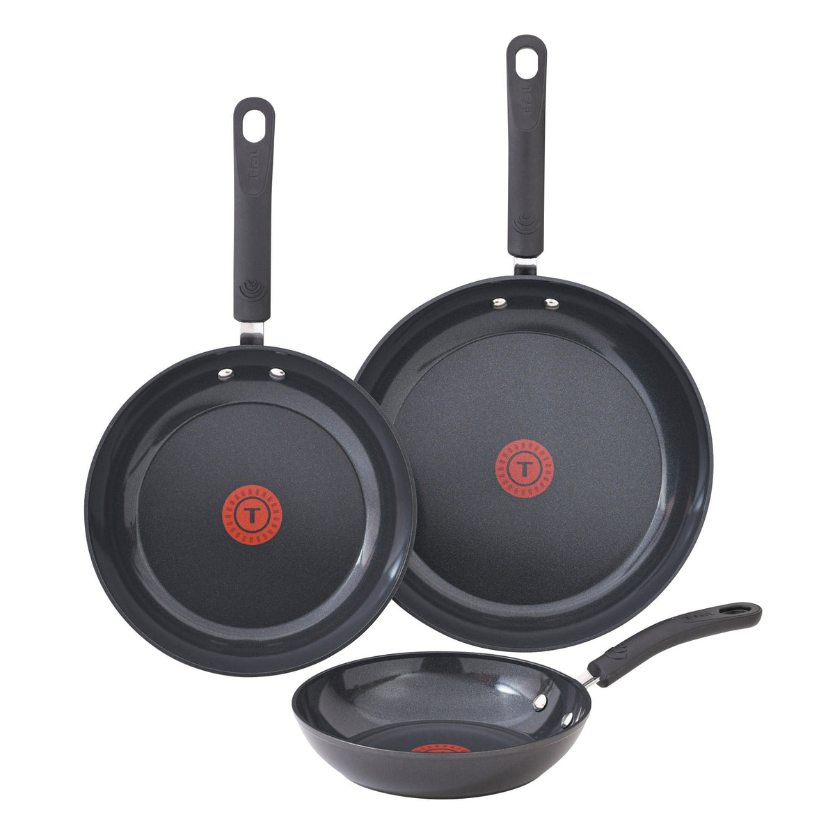 T-fal Ceramic Non-Stick Skillet Set, 3-pieces