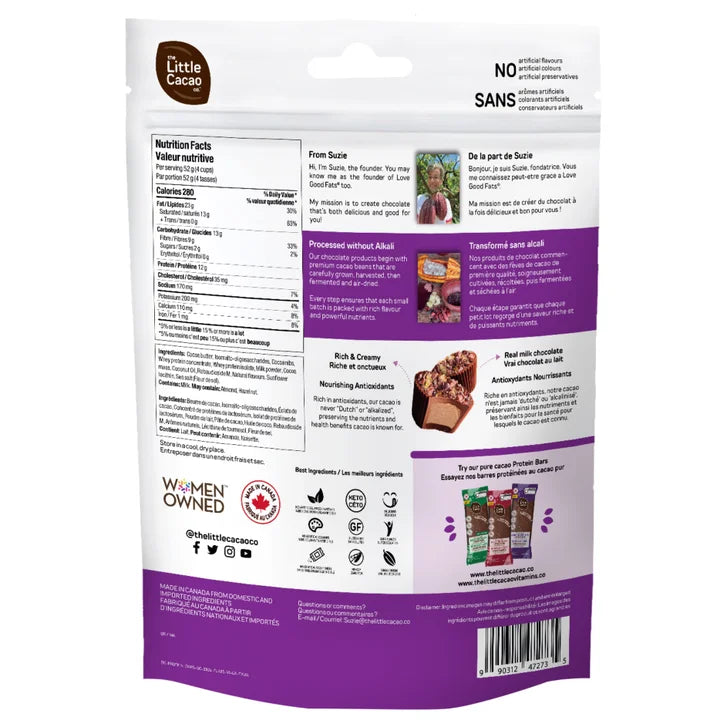 The Little Cacao Co. Protein Chocolate Mini Cups, 2 × 338 g
