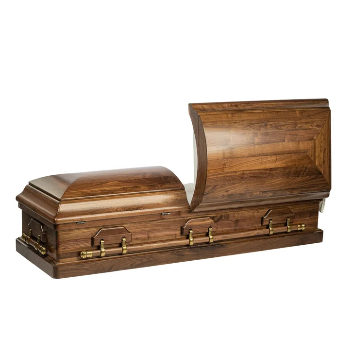 Walker Casket - Woodington Solid Wood Casket - Expedited shipping