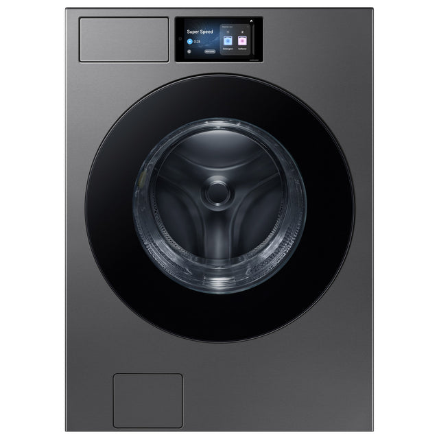 Samsung Bespoke 27 in. 6.1 cu.ft. Dark Steel Front Load Washer with 7 in. LCD Display A0