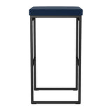 Amisco Easy Modern Counter Stool Blue Seat