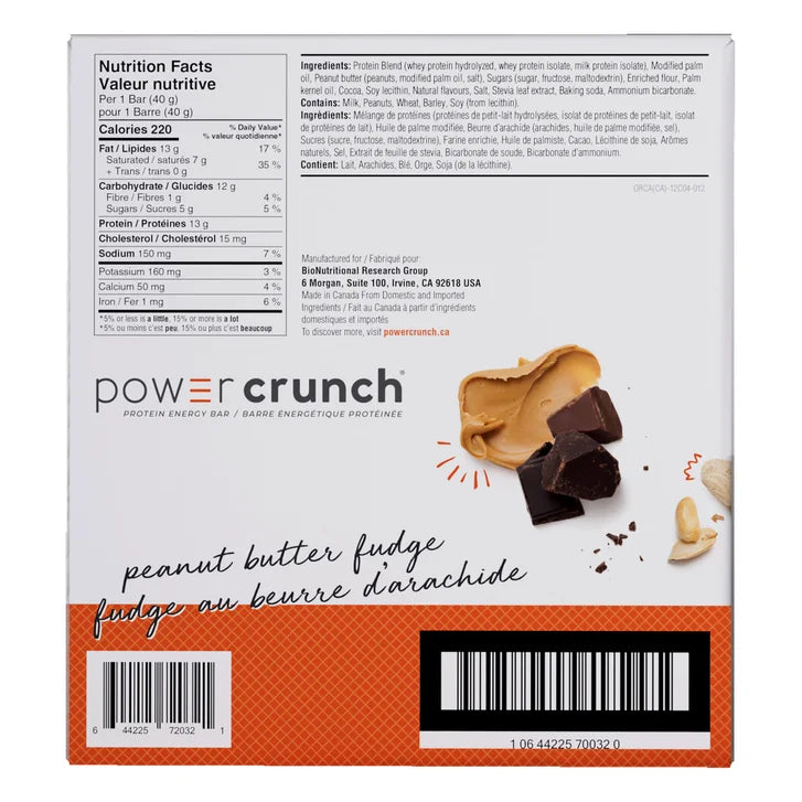 Power Crunch, Protein Bars, 12 × 40 g