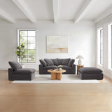 Aiden & Ivy Sereen 4-piece Modular Sofa with Ottoman
