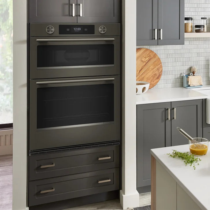 KitchenAid 30 in. Electric Microwave and 5.0 cu ft. Wall Oven with Even-Heat True Convection