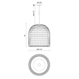Light & Modern Bungalow 20 in. Pendant Light