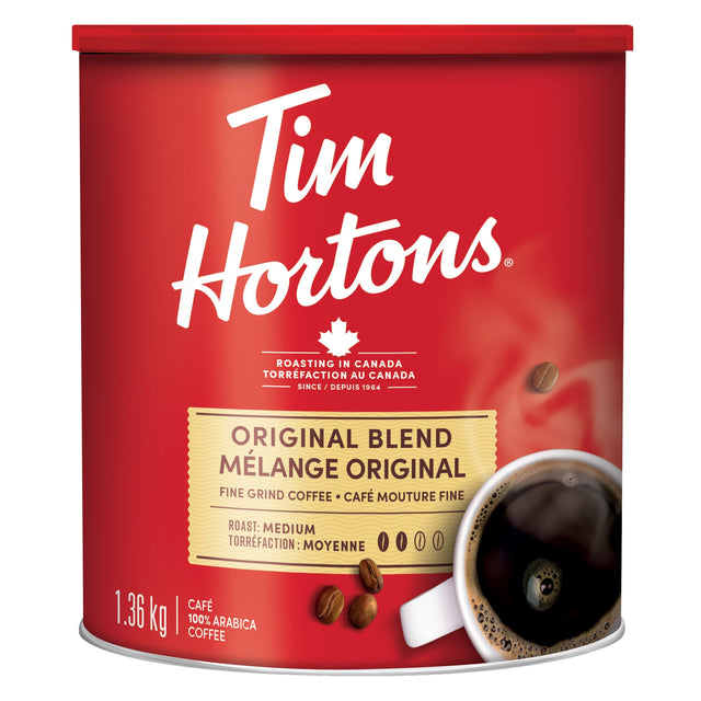 Tim Hortons Original Blend Fine Grind Coffee, 1.36 kg L4