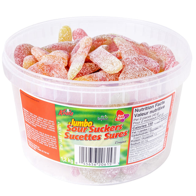 Red Band Jumbo Sour Suckers, 1.2 kg B2