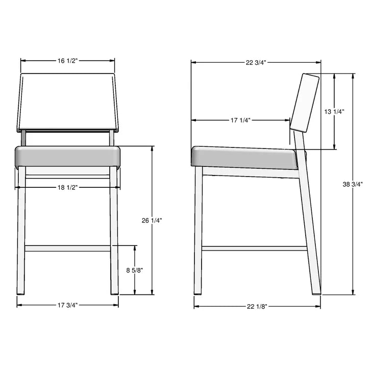 Avery Counterstool with Black Base