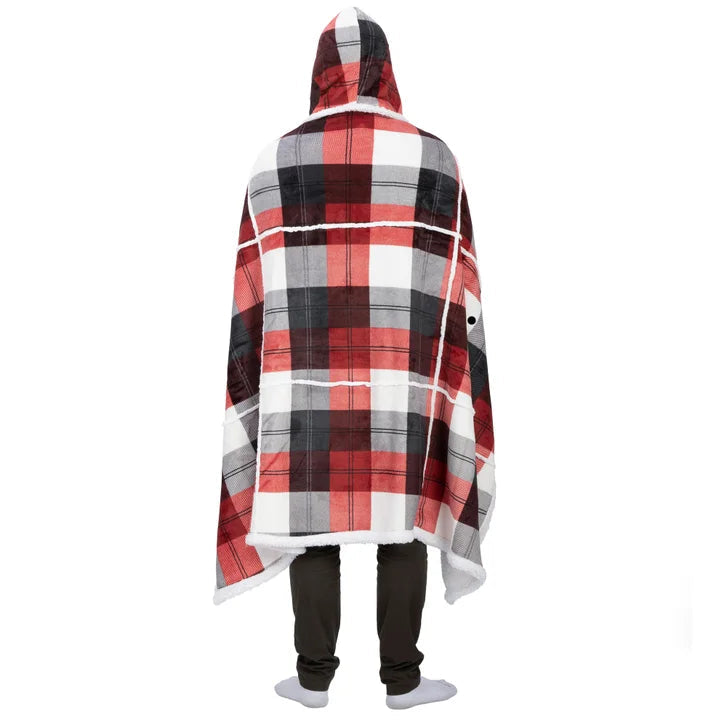 S&Co. Home - Hooded Throw with Sherpa