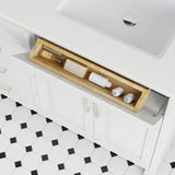 Studio Bathe Thomson II Vanity in White Finish with Engineered Stone Countertop
