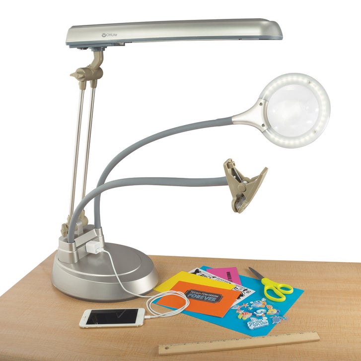 OttLite 24 W Ultimate 3-in-1 Floor and Table Craft Lamp