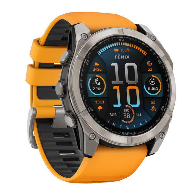 Garmin Fenix 8 Smartwatch, includes USB-C and USB-A Charging Cables S2