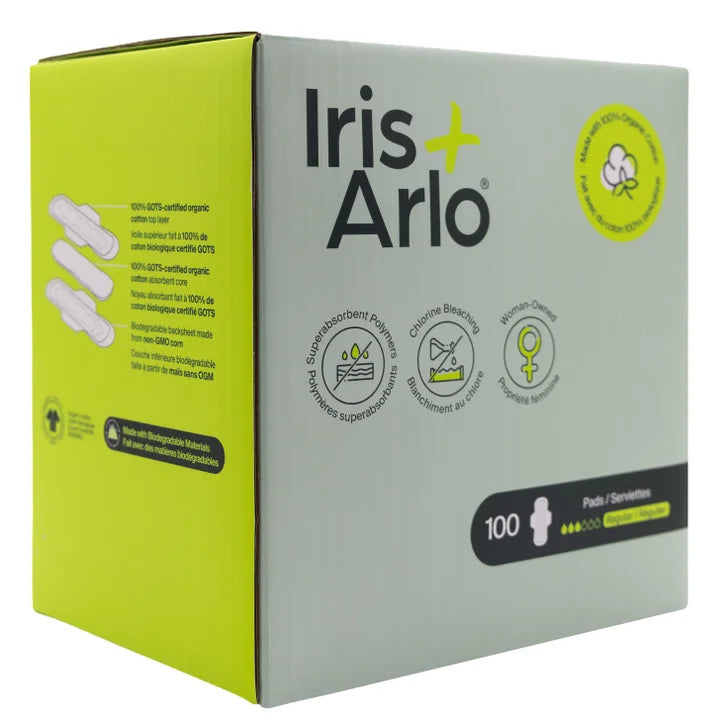 Iris + Arlo Organic Cotton Pads, 100-count
