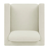 Henredon Fabric Armchair with Wood Base