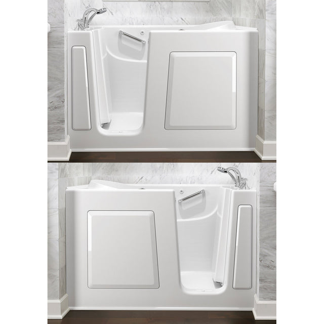 American Standard 30 in. × 60 in. Walk-in Bathtub with 26 Jet Air Spa System, Heated Blower and QuickDrain V8