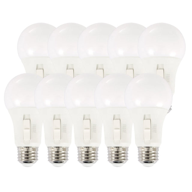 Luminus LED 8.5W Dimmable A19 Bulb E26 Base, 10-pack M1