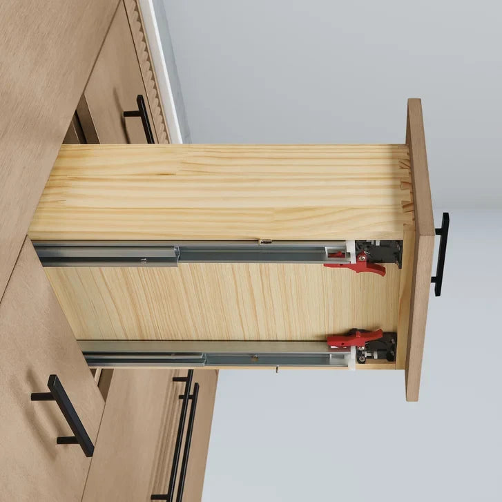 OVE Decors Kiara Vanity in Sahara Birch Finish with Quartz Countertop