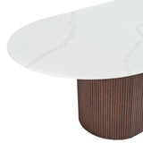 Alera Solid Quartz Dining Table, 218 cm (86 in.)
