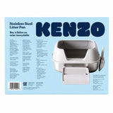 Kenzo Stainless Steel Cat Litter Pan, 25 L