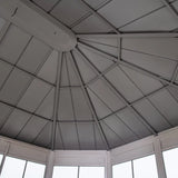 Sunjoy 12 ft. x 16 ft. Cape Blue Hardtop Screenhouse