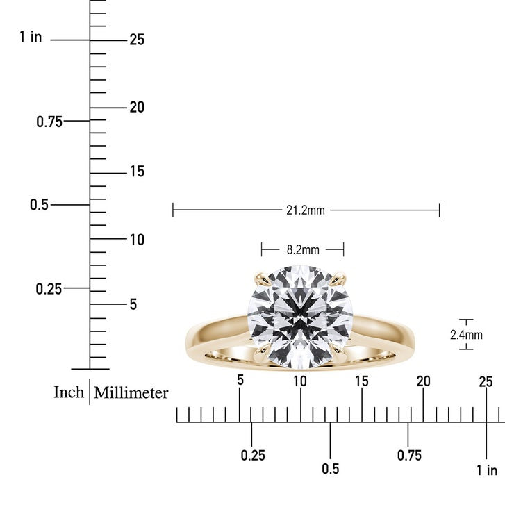 Round Brilliant Diamond Solitaire Ring (2.00 ct)
