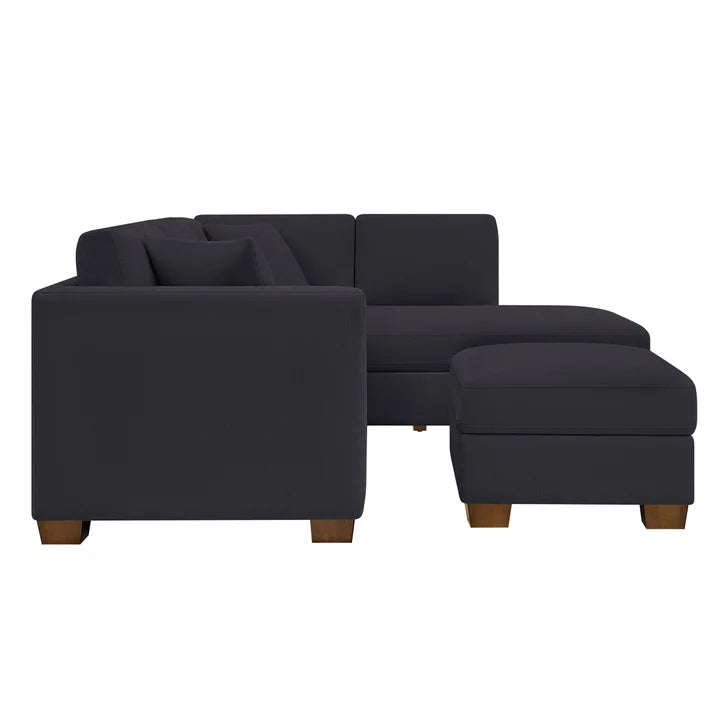 Thomasville Walsen 3-piece Fabric Sectional with Storage Ottoman