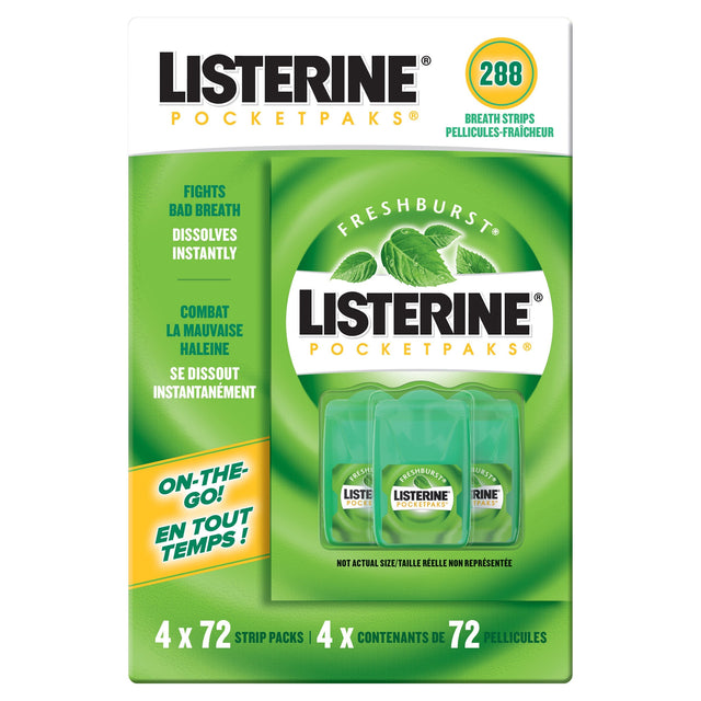 Listerine Pocketpaks, 4 x 72-count O4