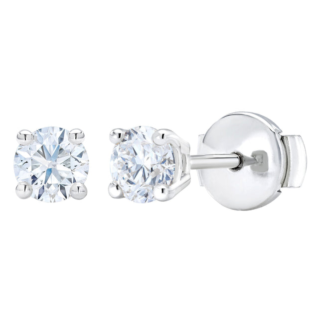 Round Brilliant Diamond Stud Earrings (0.70 ctw) D0