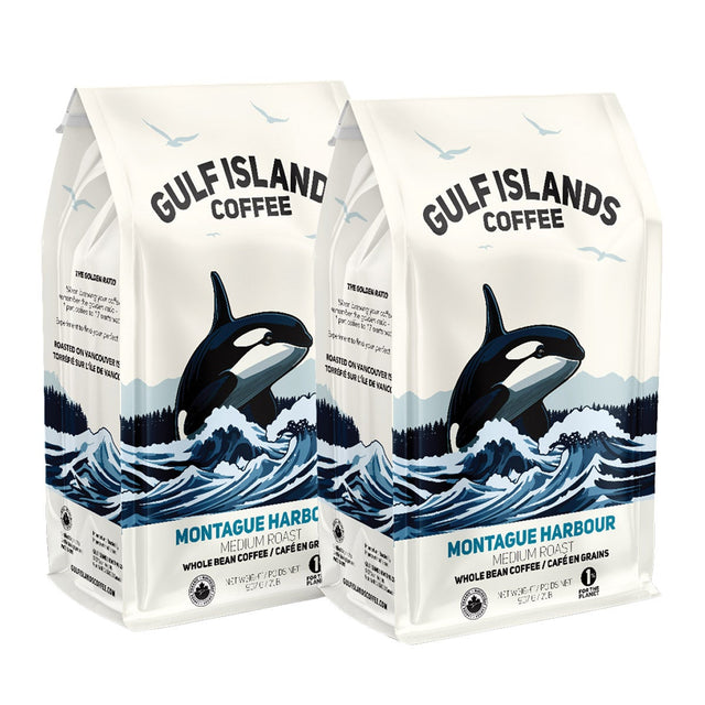 Montague Harbour Medium Roast Organic Coffee Beans, 2 x 907g F0