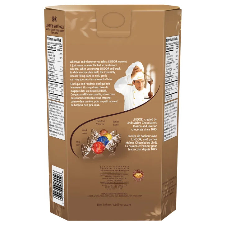 Lindt Lindor Assorted Chocolates Cornet, 900 g