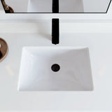 VanGo Willow Vanity in White with Quartz Countertop