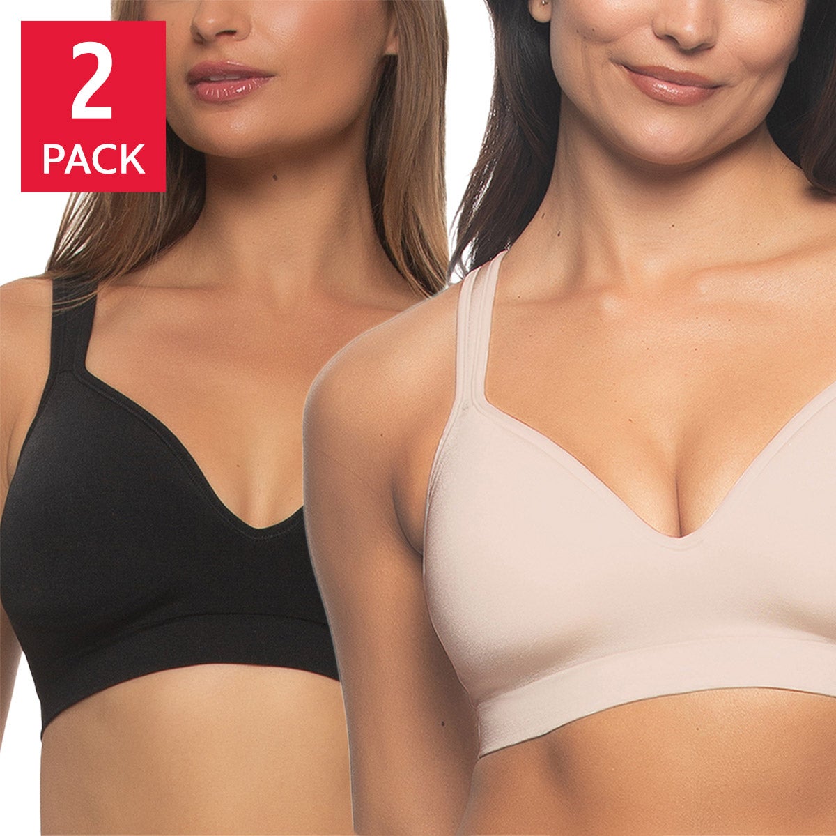 Black Bow Women's Adaptive Cup Wire Free Bra