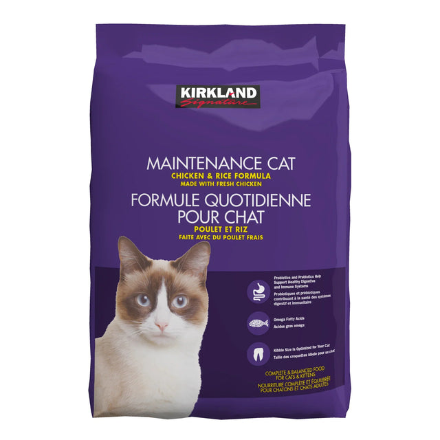 Kirkland Signature Maintenance Cat Chicken & Rice Formula, 9.07kg (20 lb.) S6