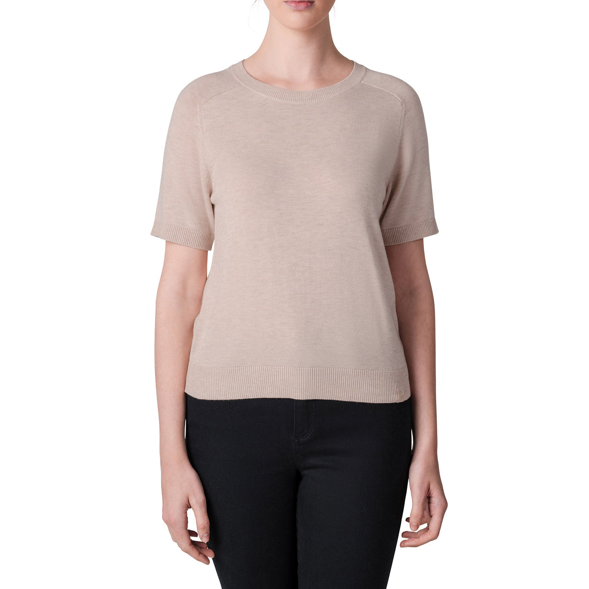 United Colors of Benetton Women’s Short Sleeve Crew Neck Sweater