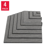 Golden Select Deck Tile Corner Trims, Pack of 4.