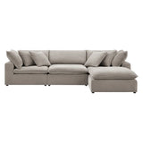 Aiden & Ivy Sereen 4-piece Modular Sofa with Ottoman