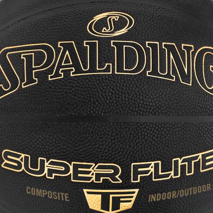 Spalding - Super Flight Black / Gold, Composite Basketball