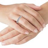 Round Brilliant Diamond Two Row Band (0.50 ctw)