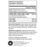 NutraVege Plant Based Liquid Omega-3, Strawberry-Orange Flavour, 500 mL, 2-pack