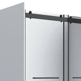 Appollo Geneva 60 in. Alcove Shower Kit in Matte Black