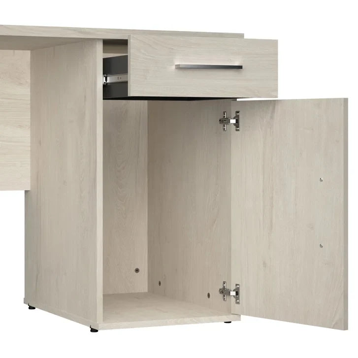 Orford L- Shaped Desk with Hutch and Bookcase