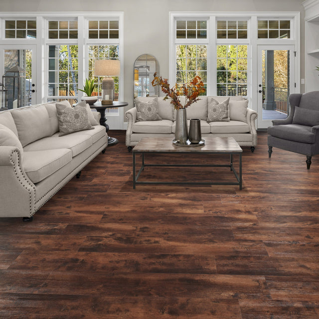 Golden Select Spiced Oak 18.2 cm (7.16 in.) Rigid Core SPC Vinyl Flooring A6
