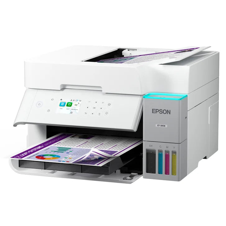 Epson EcoTank ET-3958 Wireless All-in-One Colour Supertank Printer with Two Bonus Black Ink Bottles