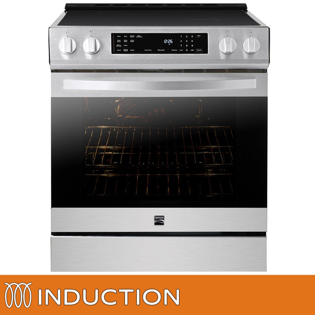 Kenmore 30 in. 5 cu ft. Stainless Steel Digital Control Induction Range with True Convection and Air Fry L1